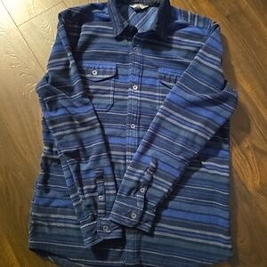 Men's Eddie Bauer Striped Button-Up Shirt - Blue
